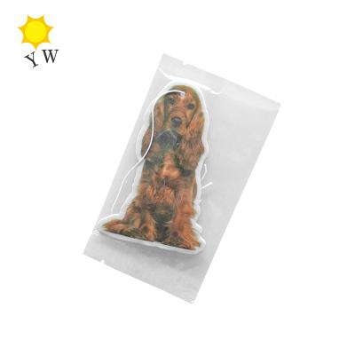 China Customized Dog Hanging Air Freshener About 7*10cm for sale