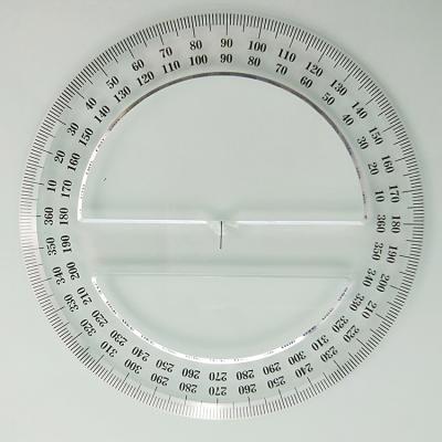 China 12.5cm Plastic Plastic Round Protractor for sale