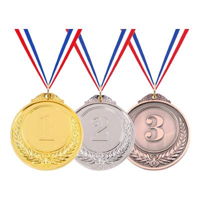 China All worrld custom promotional zinc alloy 3D metal swimming empty sport medal with ribbon for sale