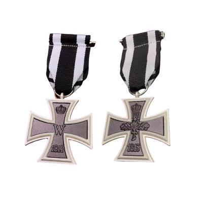 China Cheap custom germany world 1813 1914 1870 ww1 ww2 iron german cross military award medal for sale