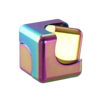 China Factory Custom Hot Sale EDC Anti-Stress Stainless Steel Metal Cube Stirrer Spinner Eco-Friendly Decompression for sale