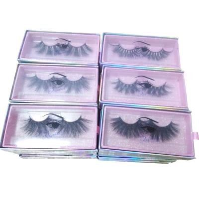 China Wholesale good quality lashes3d seller 25mm eyelashes 25mm mink 3d eyelash with eyelash box for sale