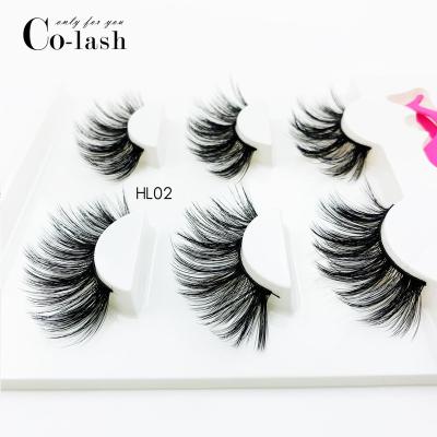 China Super Seller Faux Mink Eyelashes Silk Fake Lashes 3D Handmade Eyelashes Full Strip Soft and Light Private Label Packing 25mm Box Lashes for sale