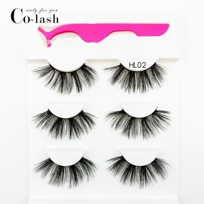 China 3d 25mm strands faux mink lashes natural fluffy private label super synthetic silk soft and light eyelashes wholesale seller for sale