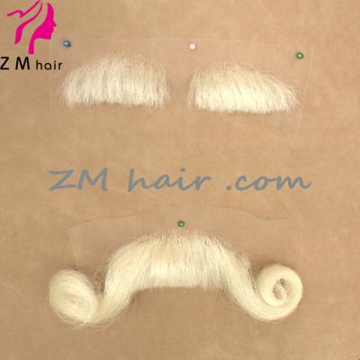 China Soft and smooth faux lace santa claus mustache and eyebrows for sale for sale