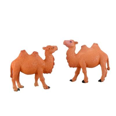 China Micro PVC Plastic Material DIY Bonsai Plants Garden Figurine Camel Desert Ornaments Crafts China Landscape Desktop Decoration for sale