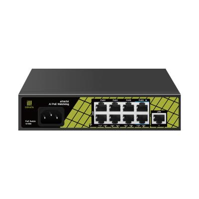 China Protect iTOONER 250M surge transmission network adaptive poe ethernet switches 8 poe port switch with watchdog and BT support 60W for sale