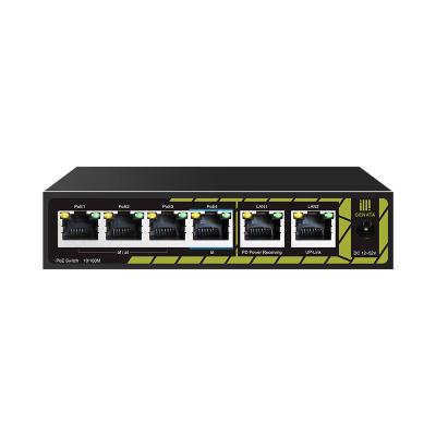 China POE 4 Security 100Mbps Port POE Extra POE Extend Switch For CCTV System for sale