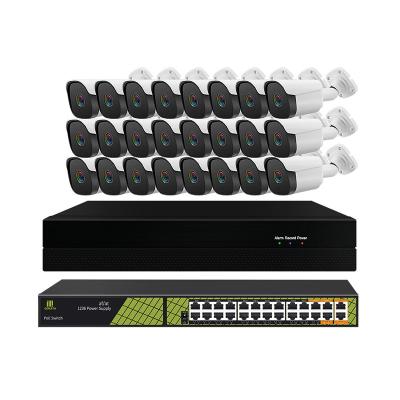 China Full HD 2MP 24CH PoE NVR Kit Waterproof 24 Channel CCTV Surveillance Security Camera Onvif P2P KS7224 for sale