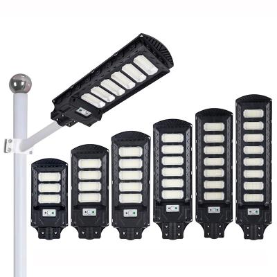 China 100W 200W 300W High Quality Outdoor Waterproof Ip65 Street Light Lamp Solar Power Integrated Led Outdoor All In One Solar Street Lights for sale