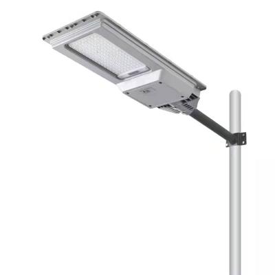 China ROAD Outdoor Integrated All In One IP65 Lithium Battery Remote Sensor Led Solar Street Light With Pole for sale