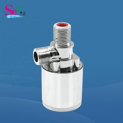 China General Top Inlet 1/2' Internally Install Plating Float Ball Valve Cooling Tower Water Level Regulator For Fish Tank And Irrigation for sale