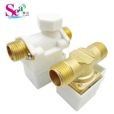 China Water SEA Solenoid Controlled Brass Electric Valve NC Solenoid Valve 12V Water Solenoid Valve For Washing Machine 1/2