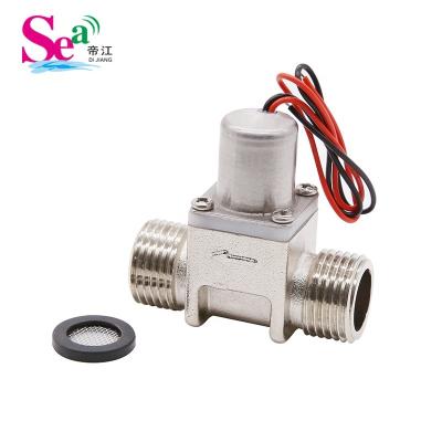 China General Stainless Steel Bistable Electronic Induction Valve G1/2 Sanitary Fittings DC3.6V Latching Type Pulse Solenoid Valve for sale