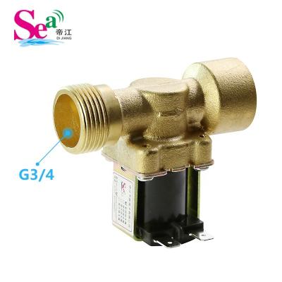 China GENERAL SEA 3/4 BRASS FPDJ-14 12V WATER CONTROL VALVE ELECTRIC MAGNETIC SOLENOID VALVE SWITCH NORMALLY CLOSED for sale