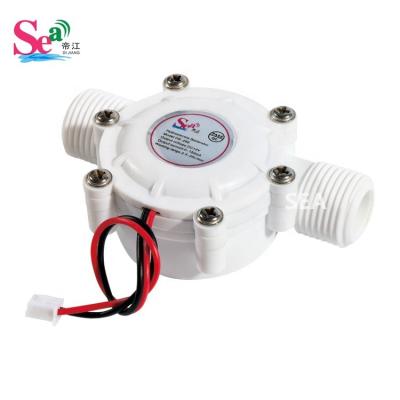 China Piped type water heater/faucet fixtures. SEA DB-268 12V DC Generator 2-3W High Power Water Turbine Electronic Micro-Hydraulic Generator Water Dispensor/Sensor generate electr. for sale