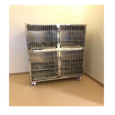 China China Clinic Vet Stainless Steel Dog Viable Cheap Animal Cage for sale