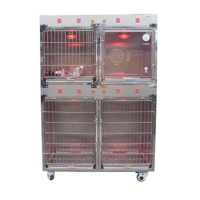 China Stainless Steel Sustainable Veterinary Cage With Oxygen Chamber Cage for sale