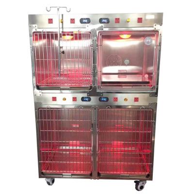 China ICU Hospital Veterinarian Stainless Steel 304 Animal Pet Clinic Viable Cage For Dog for sale