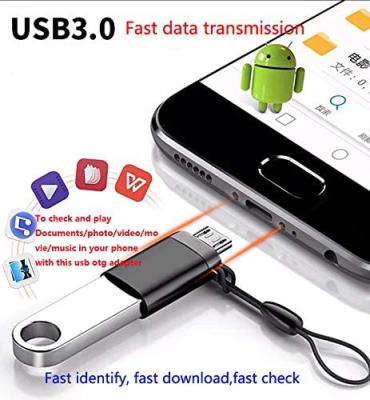 China Mobile Phone USB C to USB 3.0 OTG Female Adapter Compatible with Cell Phones Tablets Laptops Vehicle Camera Computers for sale