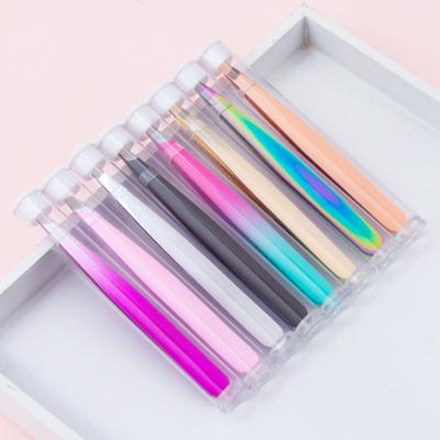 China Eyebrow Beauty Tool Eyebrow Tweezers Stainless Steel Eyebrow Tweezers Customized Eyebrow Tweezers Clip for sale