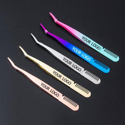 China Eyelash Makeup Work China Volume Eyelash Extension Tweezers for Lash Tweezers for sale