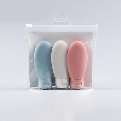 China Personal Care Essential For Mini Refillable Travel Squeeze Bottles Set Colorful Silicone Shampoo Bottle for sale