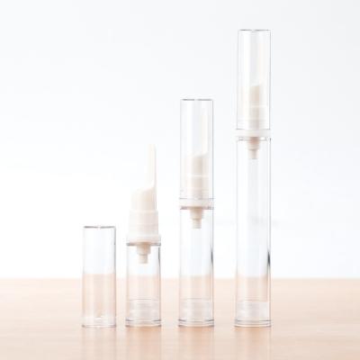 China Eco-friendly Recyclable Durable Transparent And Hygienic Dispenser 5ml Airless Plastic Pump AS Eye Cream Vacuum Bottle for sale