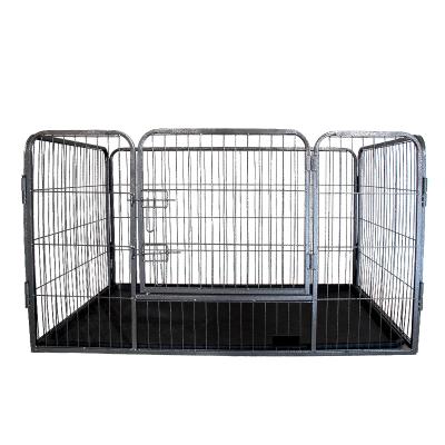 China Durable Heavy Duty Metal Foldable Playpen Exercise Pens 4 Pc Puppy Playpen for sale