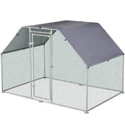 China Sustainable Galvanized Metal Chicken Cage Cage With Cover Chicken Run for sale