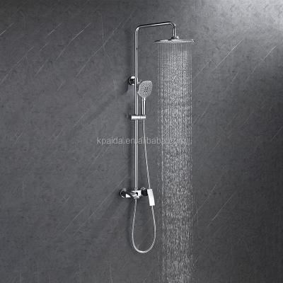 China Without sliding bar 2020 hot sale morden bath wall mounted rain shower set ducha stainless steel bathroom shower set for sale