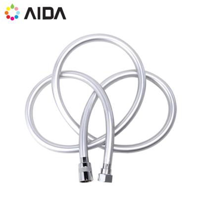 China 2020 Shower 2020 Mixer Hose Modern Colorful High Pressure Flexible Bathroom Hose PVC Clear Plastic White Short Shower Hose Long Tubing for sale