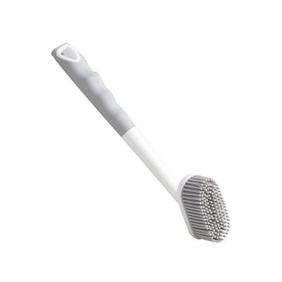 China Sustainable Wholesale Brush TPR Long Handle Pot Dish Cleaning Brush Kitchen for sale