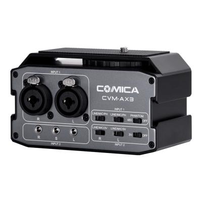 China New CoMica XLR/6.35/3.5mm Realtime Tracking Dual-Channels (2-Groups) Preamp Audio Mixer for sale