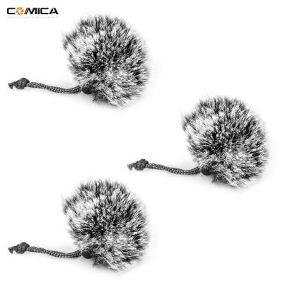 China For Lapel Lavalier Mics COMICA Microphone Wind Compact High Quality Hairy Outer Sleeve For Lapel Lavalier Mics Compact for sale