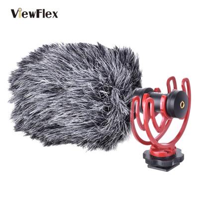 China ViewFlex VF-M10 Professional Cardioid Condenser Video Camera Shotgun Microphone Professional Cardioid Microphone with Shock Mount for sale