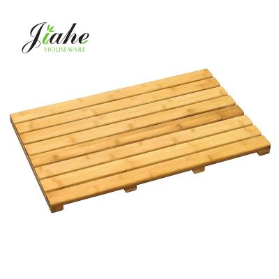 China Sustainable Bamboo Bathroom Mat Shower Bath Mat Bath Duck Board for Bathroom Showers, Tubs, Floors for sale