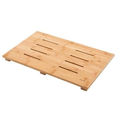 China High Quality 100% Viable Bamboo Wooden Bath Mat Floor and Shower Mat for sale