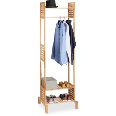 China Traditional Freestanding Bamboo Wooden Coat Rack Coat Rack For Hallway, Stairwell Or Office for sale