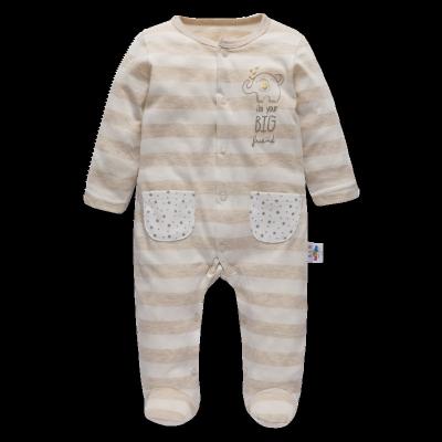 China Relaxation Baby crawling clothes baby long sleeve jumpsuit baby striped crawling suit for sale