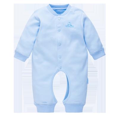 China 100% Cotton 2020 summer baby onesie newborn onesie crotch simple baby fart clothing Ha clothing wholesale for sale