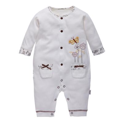 China Relaxation Summer and autumn baby white printed jumpsuit baby clothing manufacturers wholesale for sale