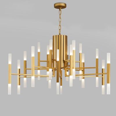 China Nordic modern gold black factory g4 36 heads modern custom hotel bedroom living room chandelier for sale