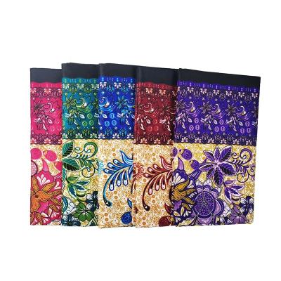 China Hot Selling Classic Wholesale Cheap Sarongs Traditional 100% South East Asia Sarongs Lungi Polyester Flower Print Fabric for sale