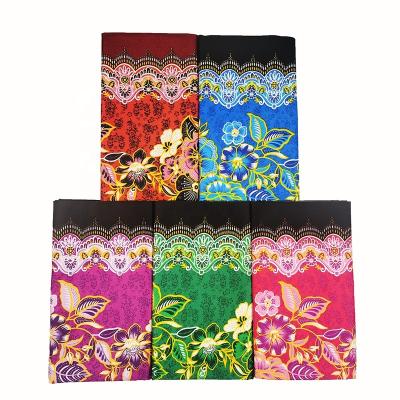 China Wholesale Classic 100% Polyester Print Fabric Sarongs Indonesia Tradition Sarongs Lungi for sale