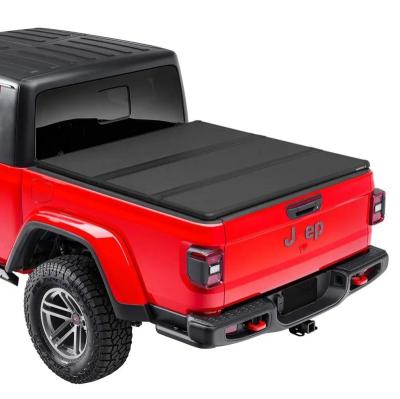 China Hard Folding Modern Truck Bed Tonneau Tonneau Cover For Jeep Compatible With Gladiator 2020-Present 5.5ft Bed for sale