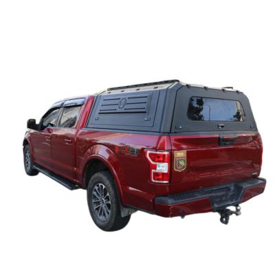 China Replacement Waterproof Steel Topper Canopy Back Cover Metal Truck Camper Stylish Tonneau Cover Truck For Ford Raptor for sale