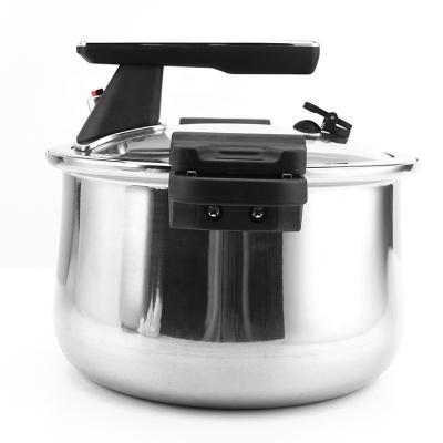 China Kitchen Stocked 3 Layers Cookware Polished Pot Cooking Tool Gas Induction Pressure Cooker Amazon for sale