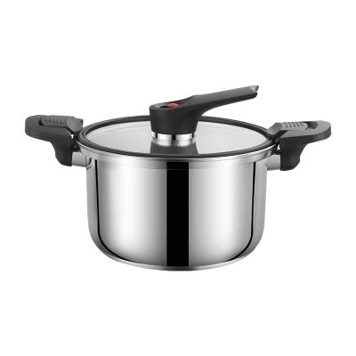 Chine 2022 Sustainable Hot Trends Vacuum Stew Soup And Stock Pots With Lid Lock Bottom Stainless Steel Pressure Cooker à vendre