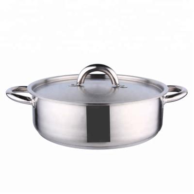 China Sustainable cheap 24cm stainless steel cookware set custom cooking pots and pans castamel cookware as seen on tv zu verkaufen